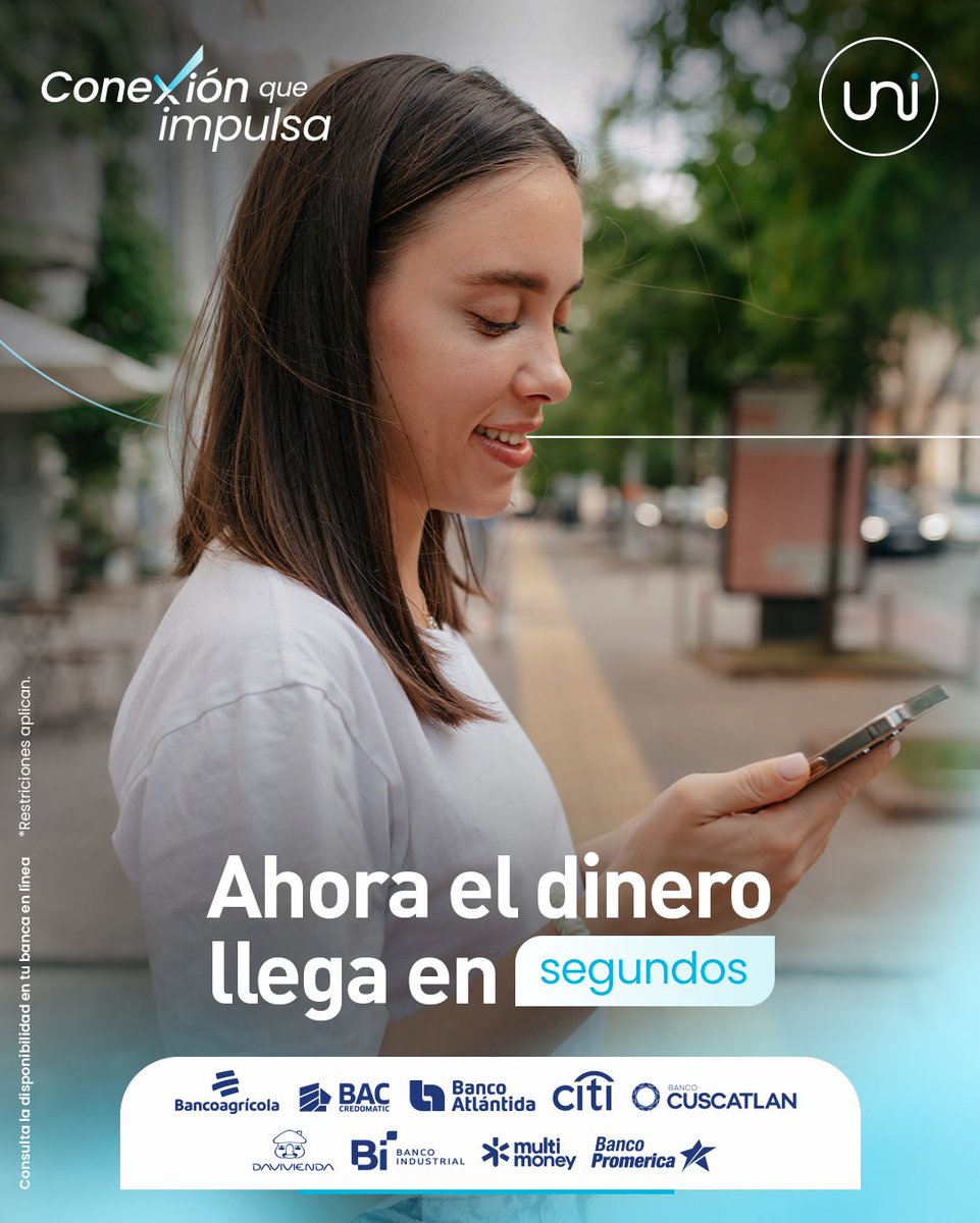 Con UNI, la distancia y el tiempo no son un problema.​

¡Transfiere en segundos, disponible en tu banca en línea!