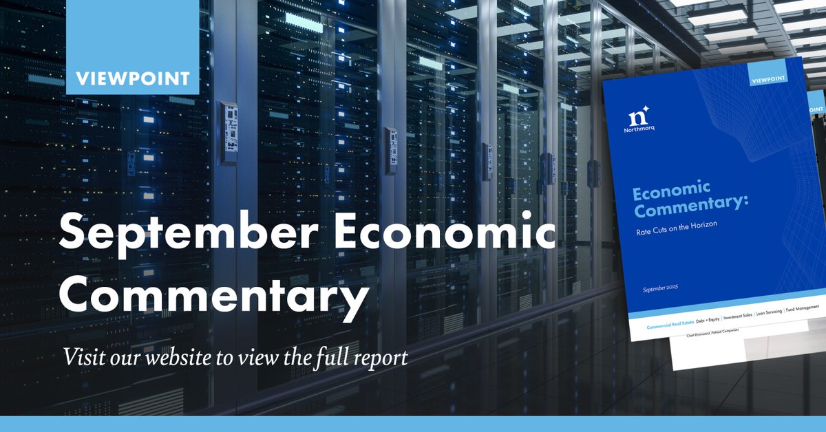 Labor market cracks widen, inflation persists and rate cuts are now imminent. Explore the latest insights in our September Economic Commentary. #Northmarq #CRE 

Read more: ow.ly/XjXg50WVnfP