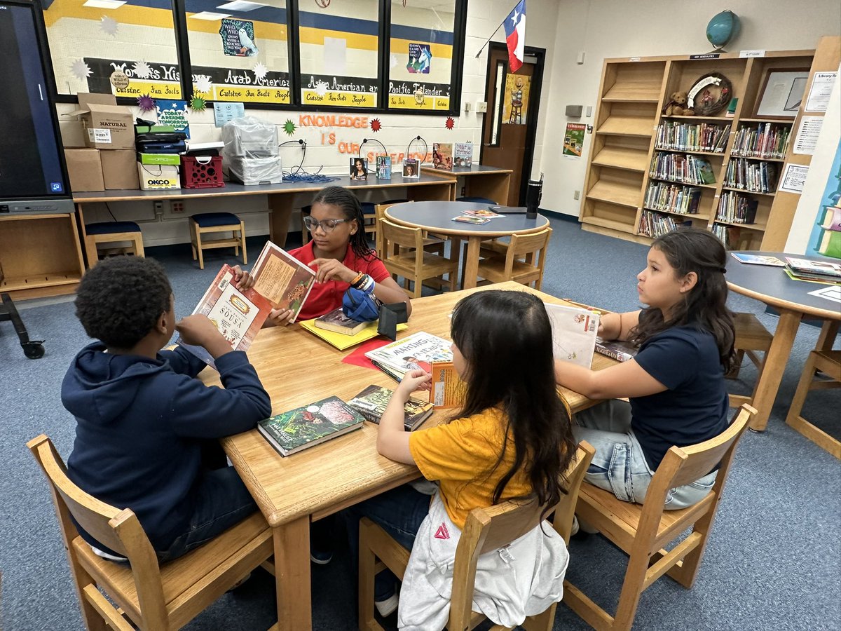 🦸‍♀️📚 Our very own Library Superhero, Ms. Royal, used her superpower of knowledge to guide scholars through the Dewey system! Now they can choose books that are just right for them and keep their reading powers growing strong! 💙💛 #ReadersBecomeLeaders 
<a href="/CortezLupe1/">Guadalupe Cortez </a>