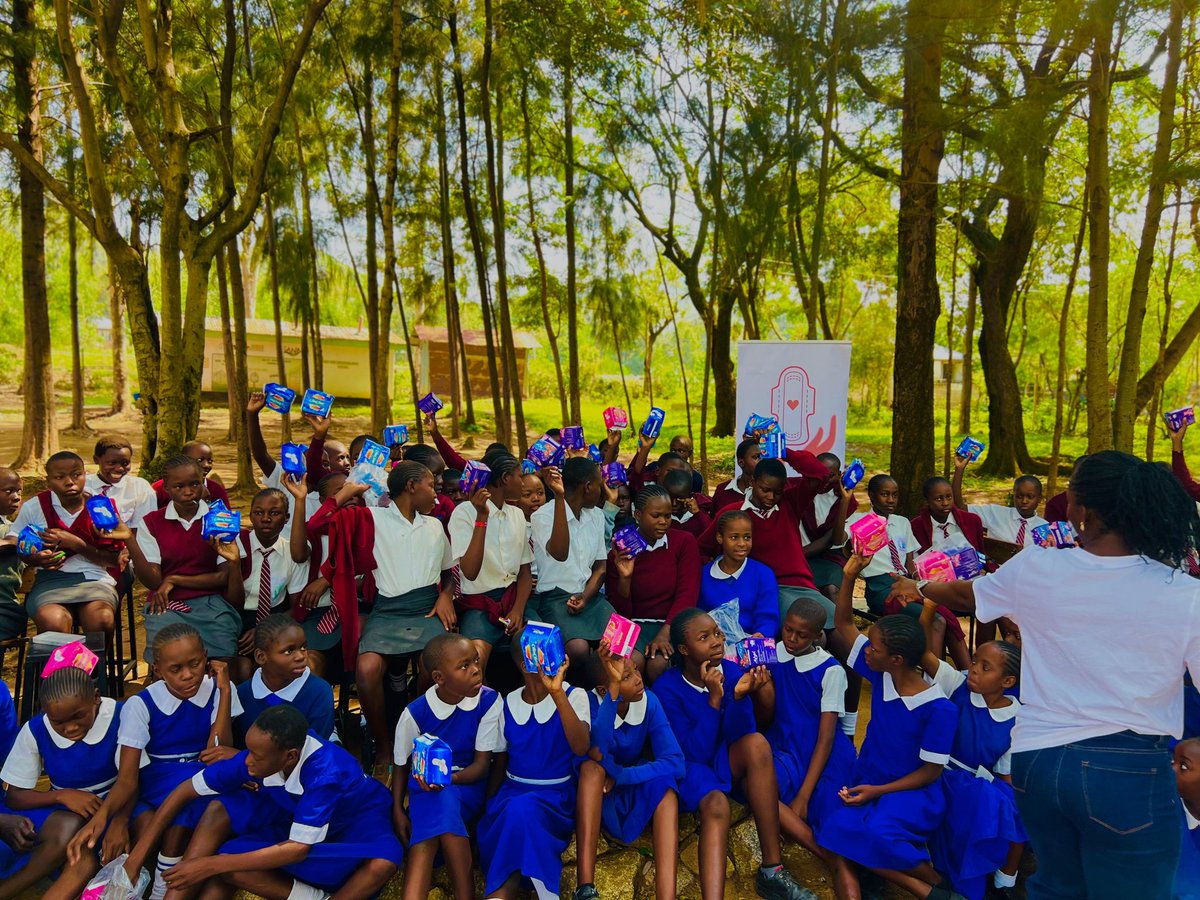 jiwo254's tweet photo. Menstrual hygiene is a key part of every girl’s growth and dignity. 🩸✨
Yesterday, we had the privilege of donating sanitary towels to the girls of Kisian Comprehensive School, ensuring they stay confident and comfortable in their studies. 
#SRHR4All 
#JiwoMwanadada https://t.co/skFZGghXjX