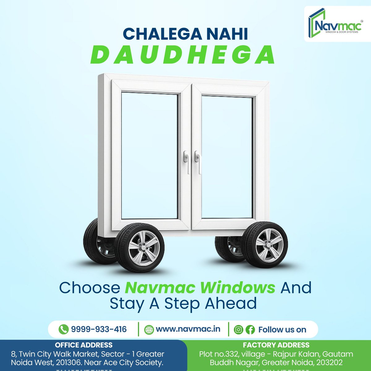 NAVMAC_Doors's tweet photo. Why settle for slow when you can speed ahead with Navmac Windows?🏠⚡
 
✅ Sleek Design
✅ Superior Quality
✅ Advanced Window Technology
📱 Get in touch with us at +91 9999-933-416 for any queries or DM us!
#windowsanddoorssystems #interiors #windowframes #topqualitywindows https://t.co/N3q6yZRxU8