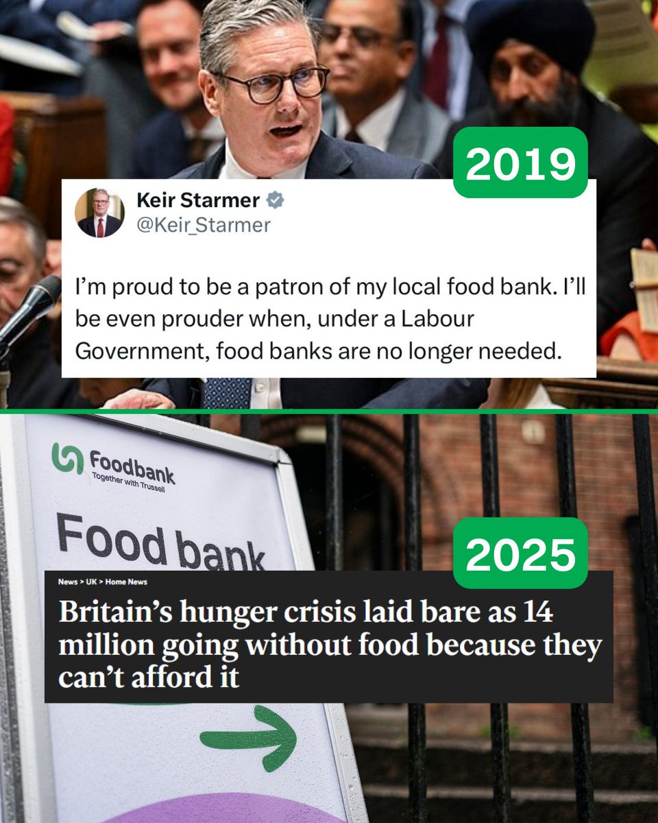 Trussell (@trusselluk) on Twitter photo β The PM promised to end the need for food banks.
But last year, over 14 MILLION people faced hunger in the UK. Thatβs 2.5m more people compared to 3 years ago.
We donβt want hunger and hardship to be a normal part of life. We need change. Over to you, <a href="/Keir_Starmer/">Keir Starmer</a>... β The PM promised to end the need for food banks.
But last year, over 14 MILLION people faced hunger in the UK. Thatβs 2.5m more people compared to 3 years ago.
We donβt want hunger and hardship to be a normal part of life. We need change. Over to you, <a href="/Keir_Starmer/">Keir Starmer</a>...