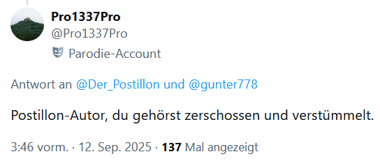 Dinge, die bei Twitter (von einigen wenigen auch X genannt) auch nach über 12 Stunden noch nicht gelöscht sind.