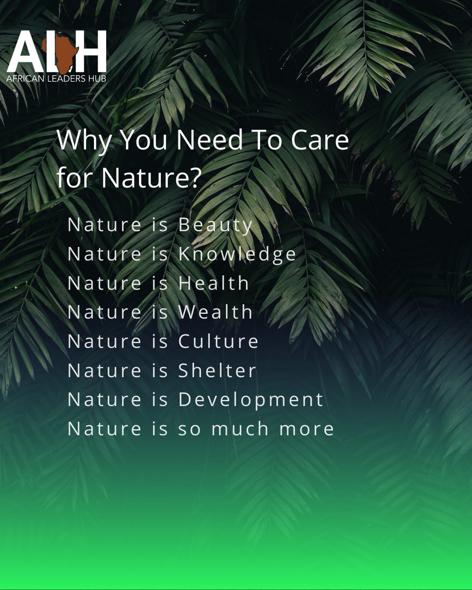 Nature gives us everything, beauty, health, culture, wealth &amp; shelter.

All it asks in return is, engagement, care, love, empathy &amp; commitment. Let’s change the story.🌱Let’s protect what protects us.

Does nature deserve more?
#naturesurvival #climateresilience #Rwanda #Africa