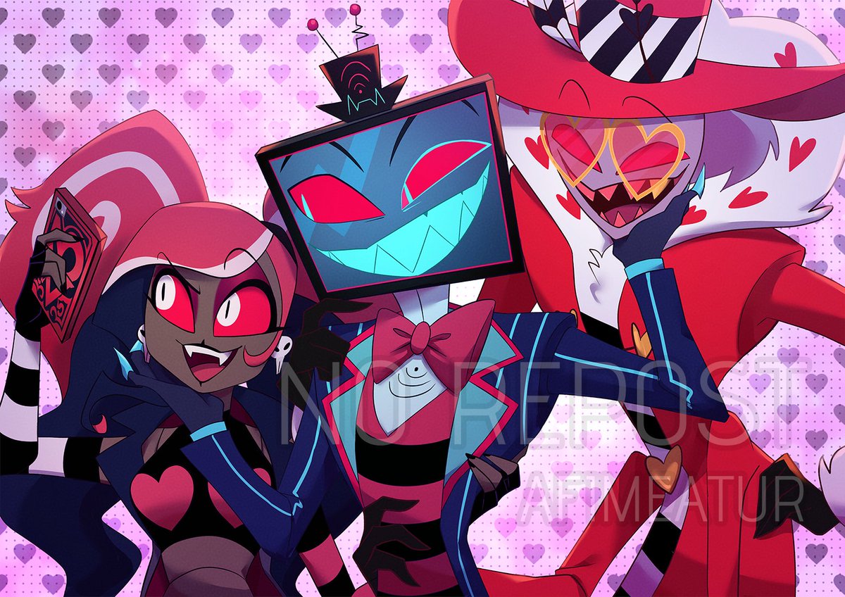 iT'S THEM!! #HazbinHotel #vox #velvette #valentino