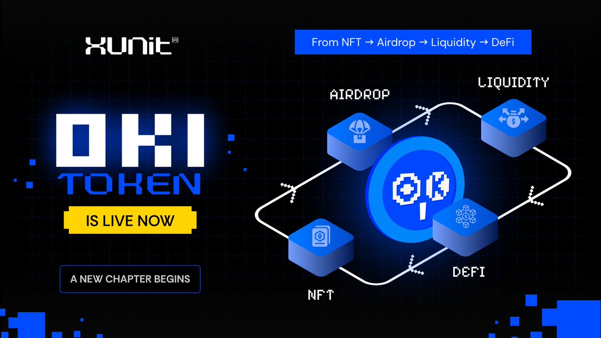 XUnit โ ๐ฆBuilding on X Layer! (@xunit_rwa) on Twitter photo ๐ A new chapter begins.
The Oki token is now live for trading โ exclusively on <a href="/PotatoSwap_Fi/">PotatoSwap - Live on X Layer!</a> .
XUnit is just getting started.
CA: 0xce9ffb6e865641ebaf4fea671f99fa8303ddf647 ๐ A new chapter begins.
The Oki token is now live for trading โ exclusively on <a href="/PotatoSwap_Fi/">PotatoSwap - Live on X Layer!</a> .
XUnit is just getting started.
CA: 0xce9ffb6e865641ebaf4fea671f99fa8303ddf647