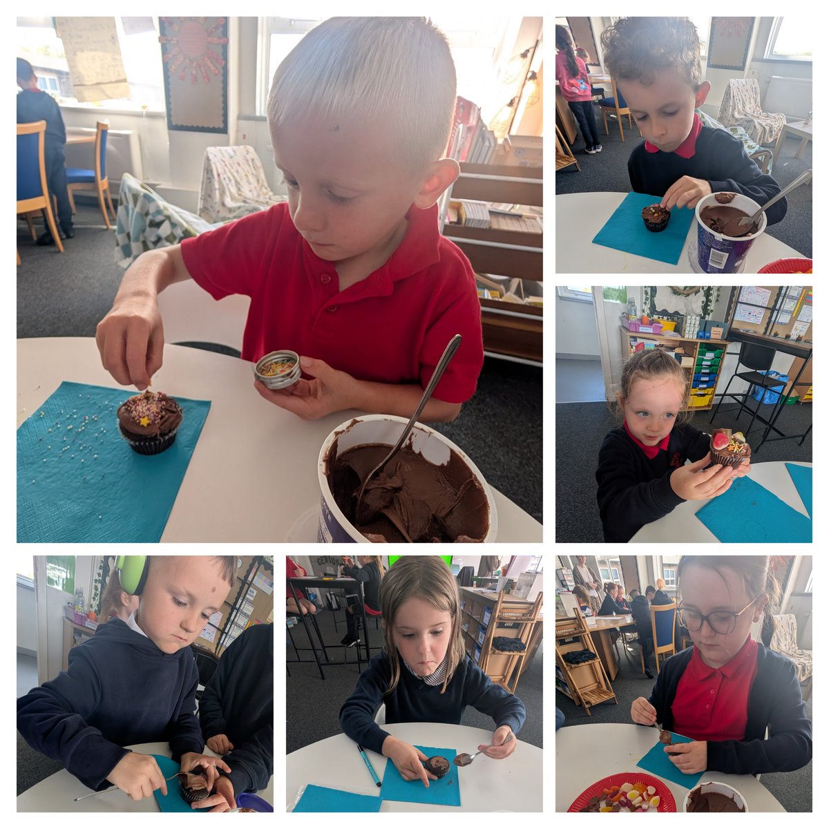 Lots of fun for our Green Family as we celebrated #RoaldDahlDay by listening to Matilda on our TonieBox. We made our very own chocolate cakes just like the cake eaten by Bruce Bogtrotter...yummy! 😋 #Dalreochlovesreading #Goldreadingschool