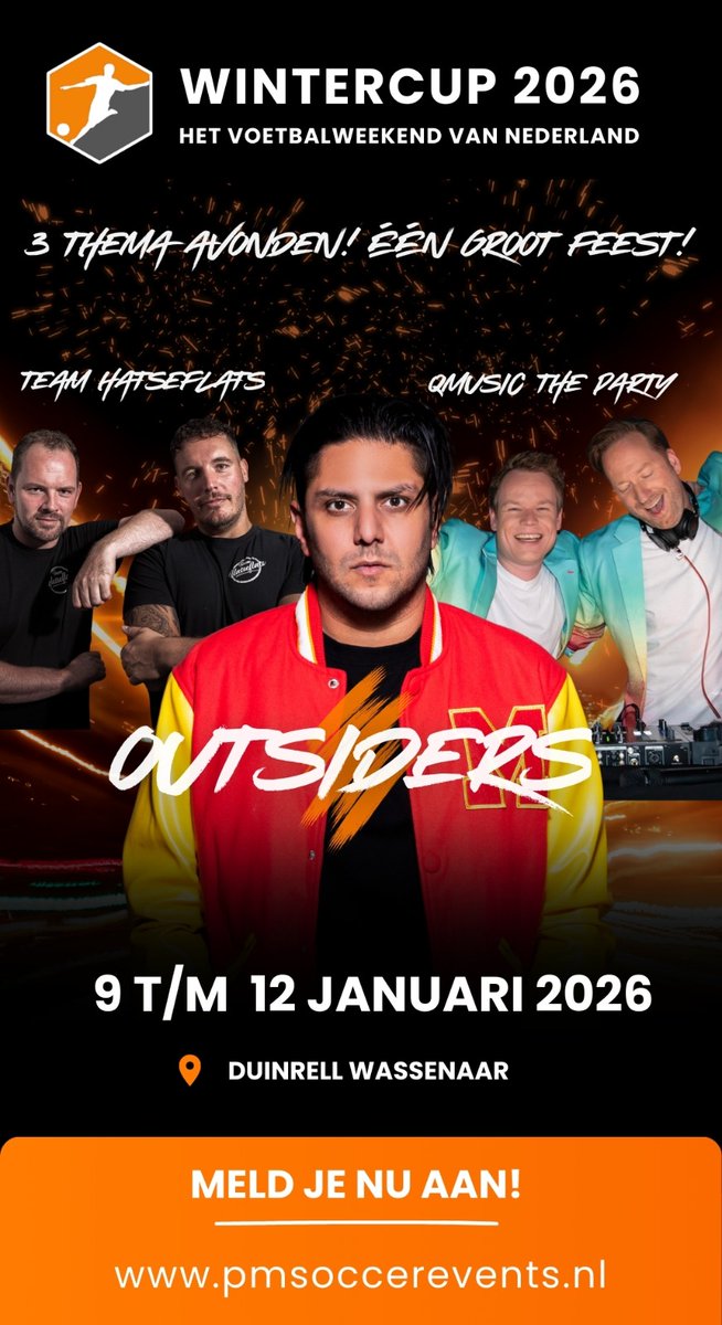 Avondje Outsiders op de Wintercup Holland Duinrellcup 

pmsoccerevents.nl