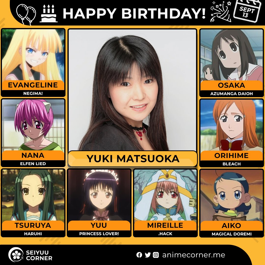 Seiyuu Corner (@seiyuucorner) on Twitter photo Happy 55th birthday Yuki Matsuoka! 🎉
Let's wish her all the best <a href="/seika_oda/">松岡由貴</a> 
#YukiMatsuoka #松岡由貴 #松岡由貴生誕祭2025 Happy 55th birthday Yuki Matsuoka! 🎉
Let's wish her all the best <a href="/seika_oda/">松岡由貴</a> 
#YukiMatsuoka #松岡由貴 #松岡由貴生誕祭2025
