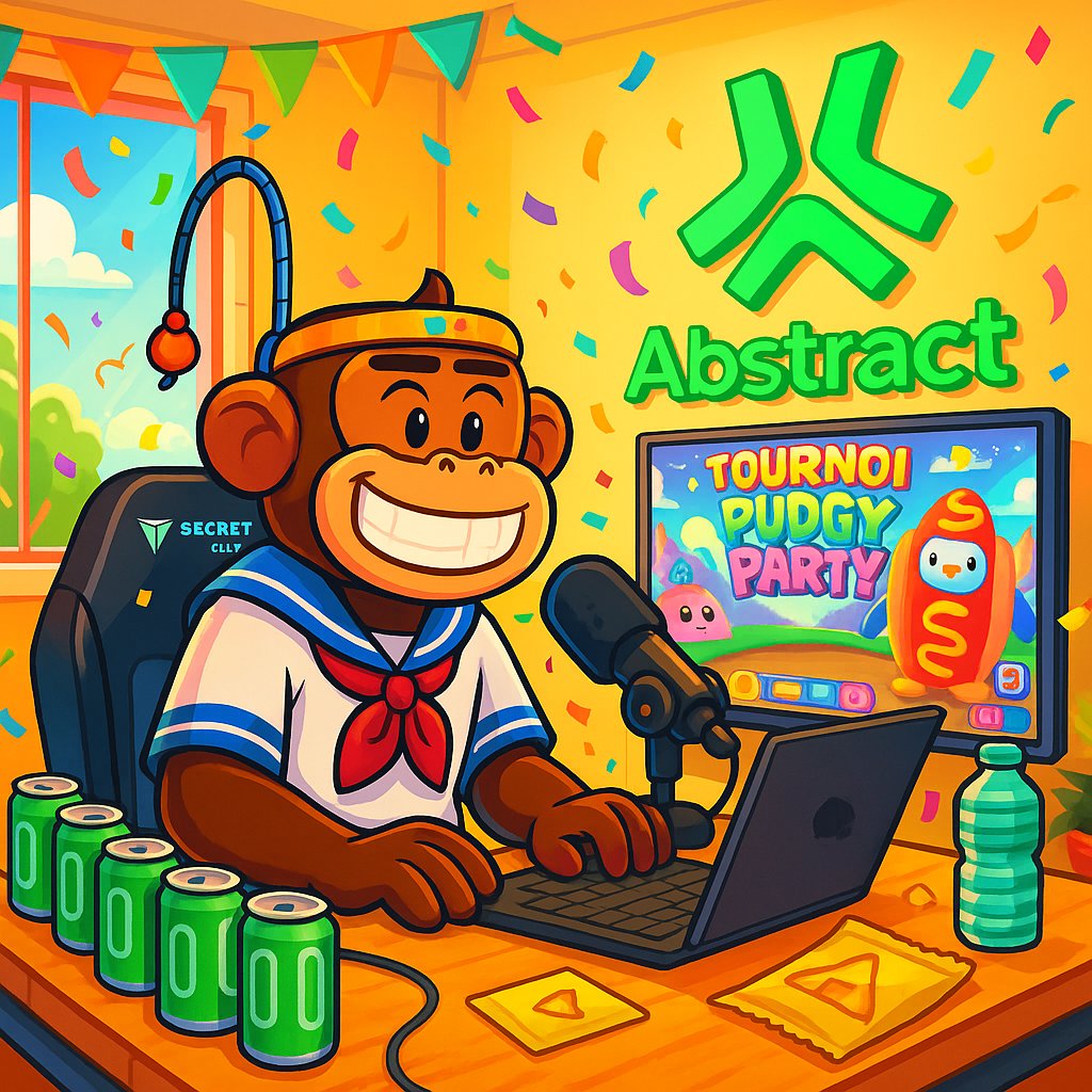 On est en live sur <a href="/AbstractChain/">Abstract</a> la famAbs ✳️📹

C'est le GRAND RETOUR : 

👉 Tournoi <a href="/PlayPudgyParty/">Pudgy Party</a> 🎮
👉 $PENGU pump puis petit pull back
👉 On revient sur toutes les news 🗞️
👉 Un peu de <a href="/playgigaverse/">gigaverse | crypto RPG</a> pour le plaisir 🕹️

Lien en comm pour rejoindre ⬇️
