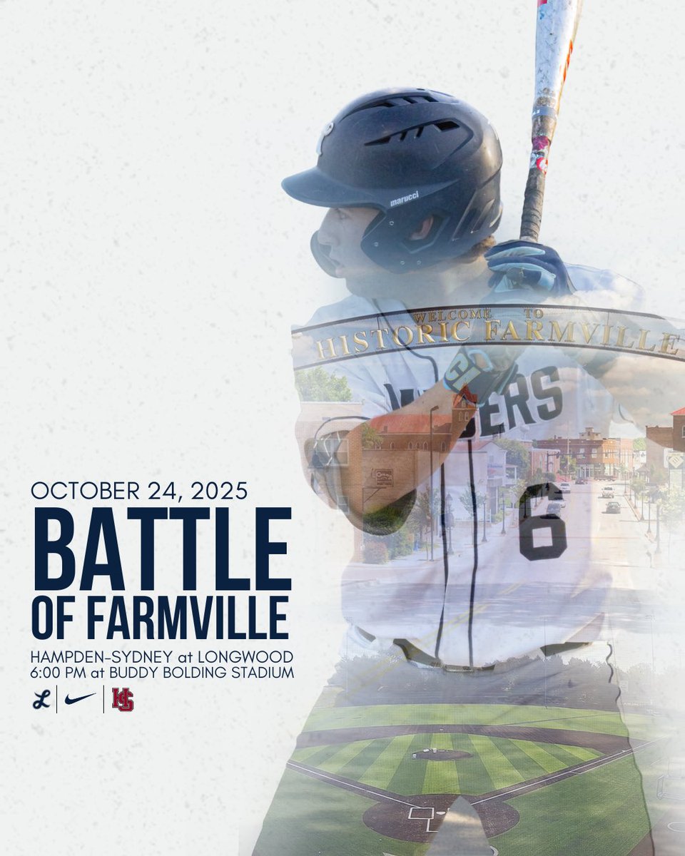 Join us on Friday, October 24, for the BIG game vs Hampden-Sydney. The battle of Farmville! You won’t want to miss it, we cannot wait to see you all there! 🚨🏟️

<a href="/LongwoodLancers/">Longwood Lancers</a> 

#BeYou || #AKTIF