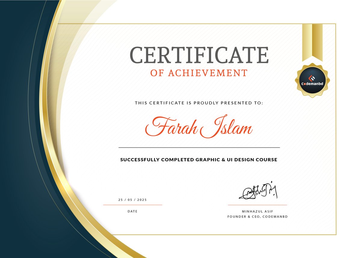 farahakhi's tweet image. Alhamdulillah, I completed my Graphic Designing course. I look forward to using this skill to create meaningful and impactful designs.

#CertifiedDesigner #GraphicDesign #completecourse #DesignJourney