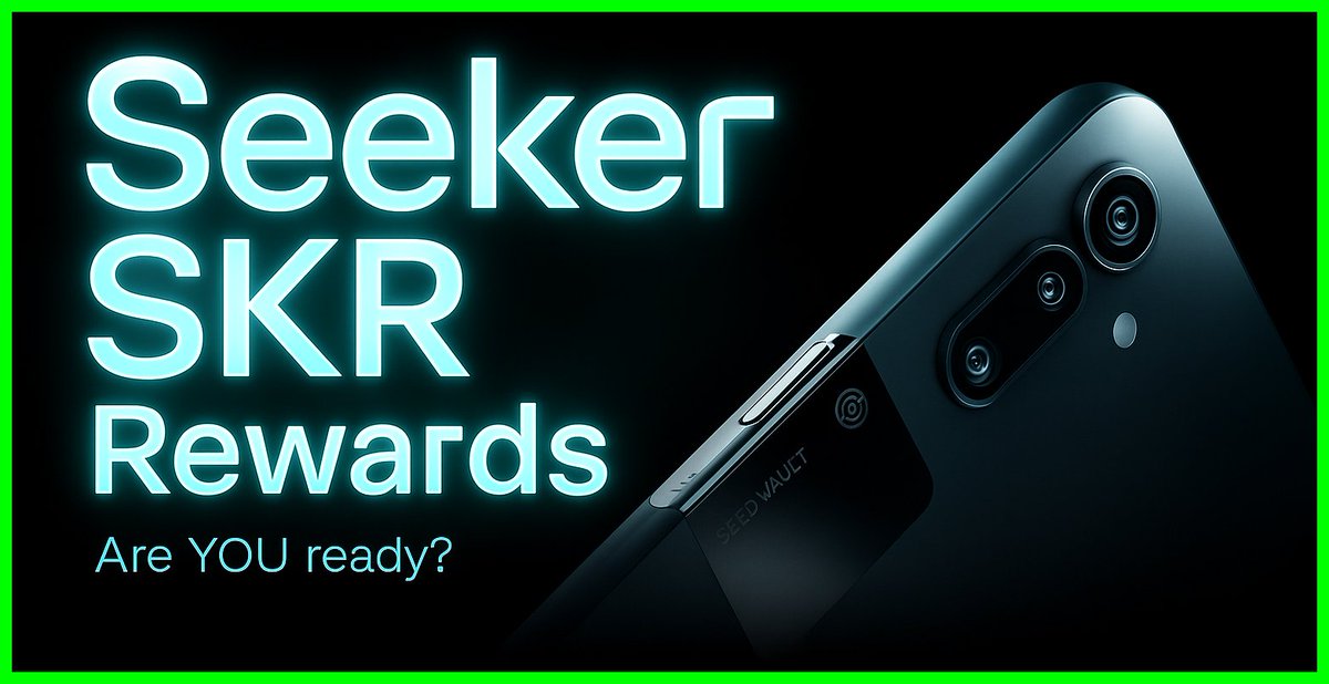 YOU will earn SKR Rewards by simply using YOUR <a href="/solanamobile/">Seeker | Solana Mobile</a> Seeker 📱💸

But here’s the catch: very little is known about SKR 🤷‍♂️

I dug into all the alpha available &amp; analysed how SKR could play out 🤓

Here’s how I think(!!) YOU will profit from your SKR Rewards🧵👇