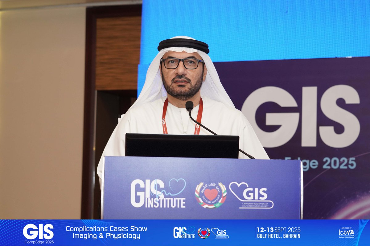GisGulf's tweet image. Kicking off GIS CompEdge 2025 with the Overview of the Program – Journey to the Complication Show
Prof. Abdulla Shehab (UAE) and Dr. Mousa Akbar (Kuwait) set the stage for two days of insights, challenges, and real-world solutions.

#GISCompEdge2025 #casescomplications #imaging…