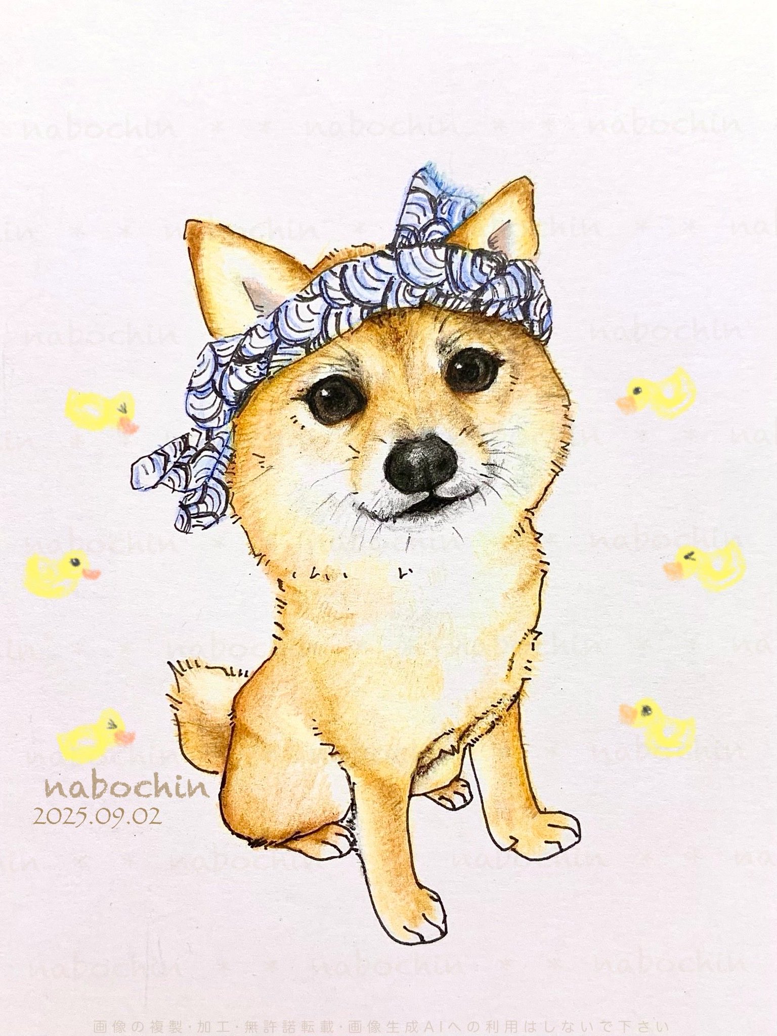 イラスト　ポップ画　色鉛筆　自作画　オリジナル画 色鉛筆で猫ちゃん描きました💪( ¨̮ 💪)✏️ 塗っててとても