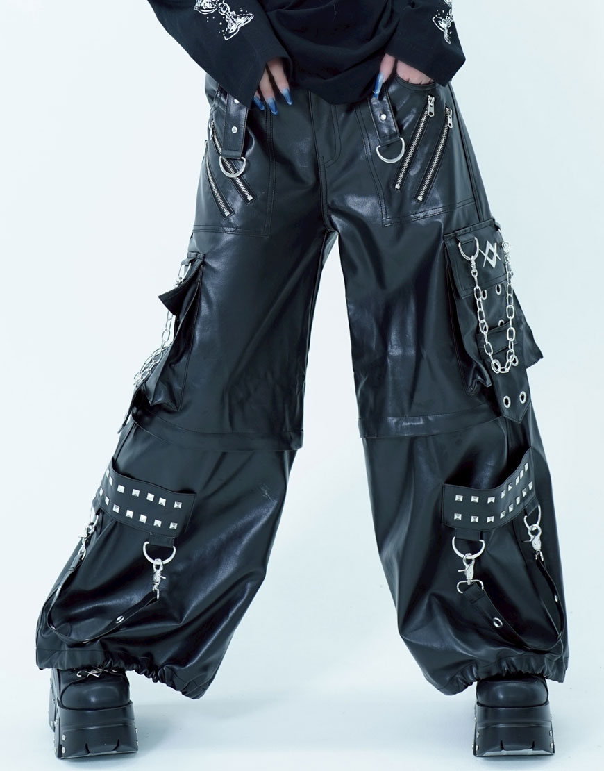 REFLEM レフレム セパレート ワイド アジャスター パンツ ブラック REFLEM パンツ 「REFLEM/レフレム」セパレートワイド