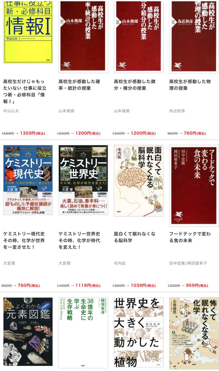 nyamborghini1's tweet image. 紀伊国屋書店電子書籍部門のキノッピー様の秋の夜長に夢中に読める理系本特集の中に拙著 #ケミストリー世界史 #ケミストリー現代史 がエントリーされました✨キャンペーン期間中は割引き価格!✨読書の秋、人類と化学の歴史を楽しんでいただけますと幸いです🙇 k-kinoppy.jp/php/science_25…