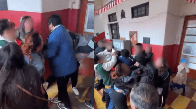 [Video] Violenta pelea entre apoderados en acto de fiestas patrias en colegio de La Serena miradiols.cl/2025/09/12/vid…