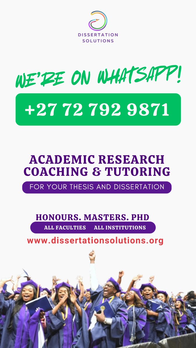 dissertation_za's tweet image. Say hello to our new WhatsApp line! 📱

Ready to get the academic research coaching and tutoring support you need? 

Just send us a message to get started.