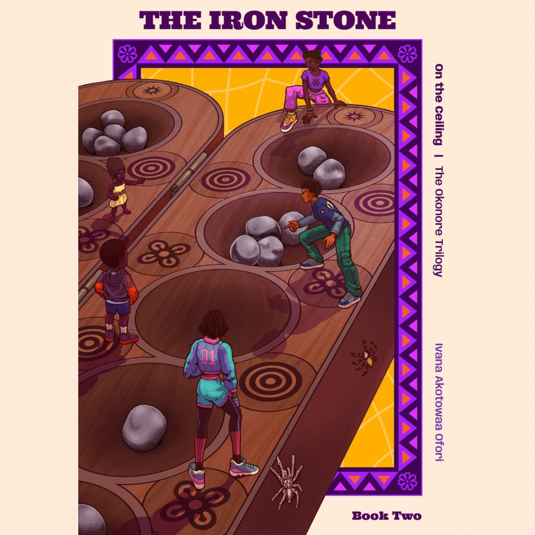 _Akotowaa's tweet image. Cover reveal for The Okonore Trilogy Book 2: The Iron Stone! Kaz Aninkorah, you will always be famous! The Iron Stone comes out 2nd October on ontheceiling.xyz. 🕸️
#PassionProject