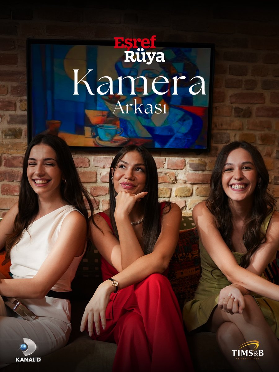 Eşref Rüya (@esrefruyadizitv) on Twitter photo Kamera arkasından kareleri aldık, geldik! 🥰
#EşrefRüya yeni sezonuyla çarşamba 20.00’de #KanalD’de.
@kanald <a href="/timsandb/">TIMS&B Productions</a> Kamera arkasından kareleri aldık, geldik! 🥰
#EşrefRüya yeni sezonuyla çarşamba 20.00’de #KanalD’de.
@kanald <a href="/timsandb/">TIMS&B Productions</a>