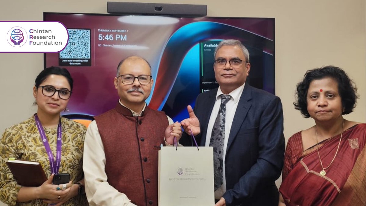 We had the privilege of hosting Ambassador Indra Mani Pandey <a href="/IndraManiPR/">Indramani Pandey, IFS (R)</a>, Secretary General of <a href="/BimstecInDhaka/">BIMSTEC</a>, at our office on September 11, 2025.

In an engaging interaction with our researchers, he highlighted the immense potential of green energy solutions and regional