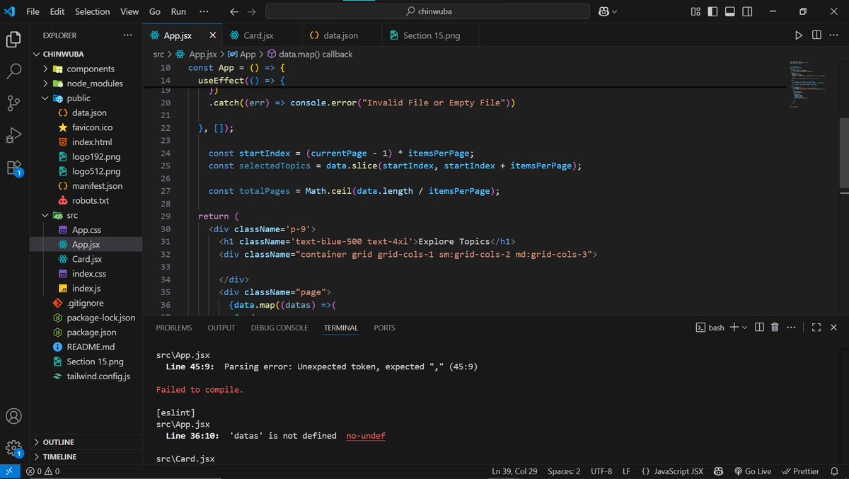 Hello,

Follow me on the strenuous but exciting journey of a Developer. 

This is day 1 of building and learning with <a href="/kodnerds/">kodnerds</a> in the junior to senior dev challenge.
Got stuck working on the first project and had to ask my mentors for help🙃.

What do you think about coding ?