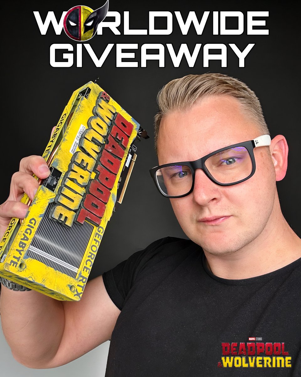 Battlerigs (@battlerigs) on Twitter photo Time for a killer GIVEAWAY!!
Up for grabs is this custom Deadpool & Wolverine <a href="/AORUS_UK/">AORUS UK & IE</a> RTX4060 Eagle!!
To Enter it’s Simple!
1. Like and hit the Repost button!!
2. Follow @Battlerigs & <a href="/AORUS_UK/">AORUS UK & IE</a>
3. Tell us who’s better Deadpool or Wolverine⁉️
Bonus entry for adding to your Time for a killer GIVEAWAY!!
Up for grabs is this custom Deadpool & Wolverine <a href="/AORUS_UK/">AORUS UK & IE</a> RTX4060 Eagle!!
To Enter it’s Simple!
1. Like and hit the Repost button!!
2. Follow @Battlerigs & <a href="/AORUS_UK/">AORUS UK & IE</a>
3. Tell us who’s better Deadpool or Wolverine⁉️
Bonus entry for adding to your