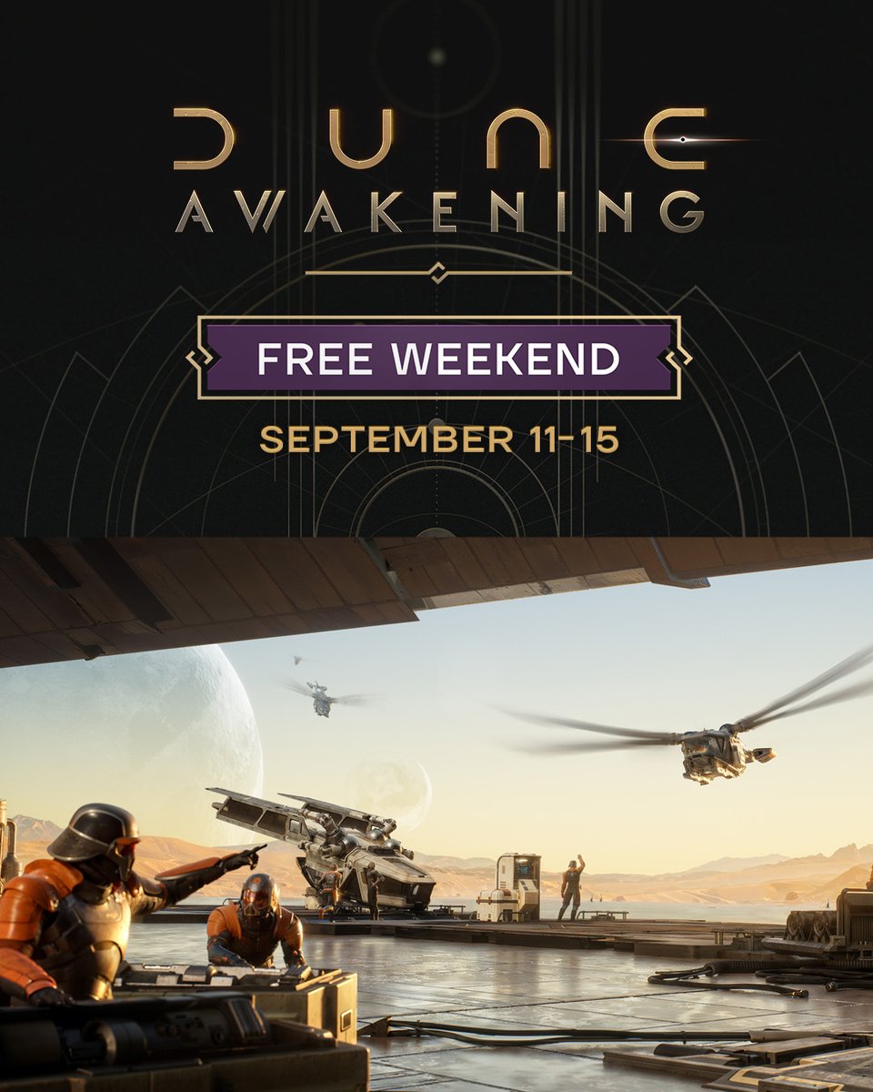 Hey did you know theres a free weekend right now for adventure sandbox mayhem Dune? You should check it out! #DuneAwakening #FreeWeekend 
Theres even a new dlc out! lurk.ly/F-noT5