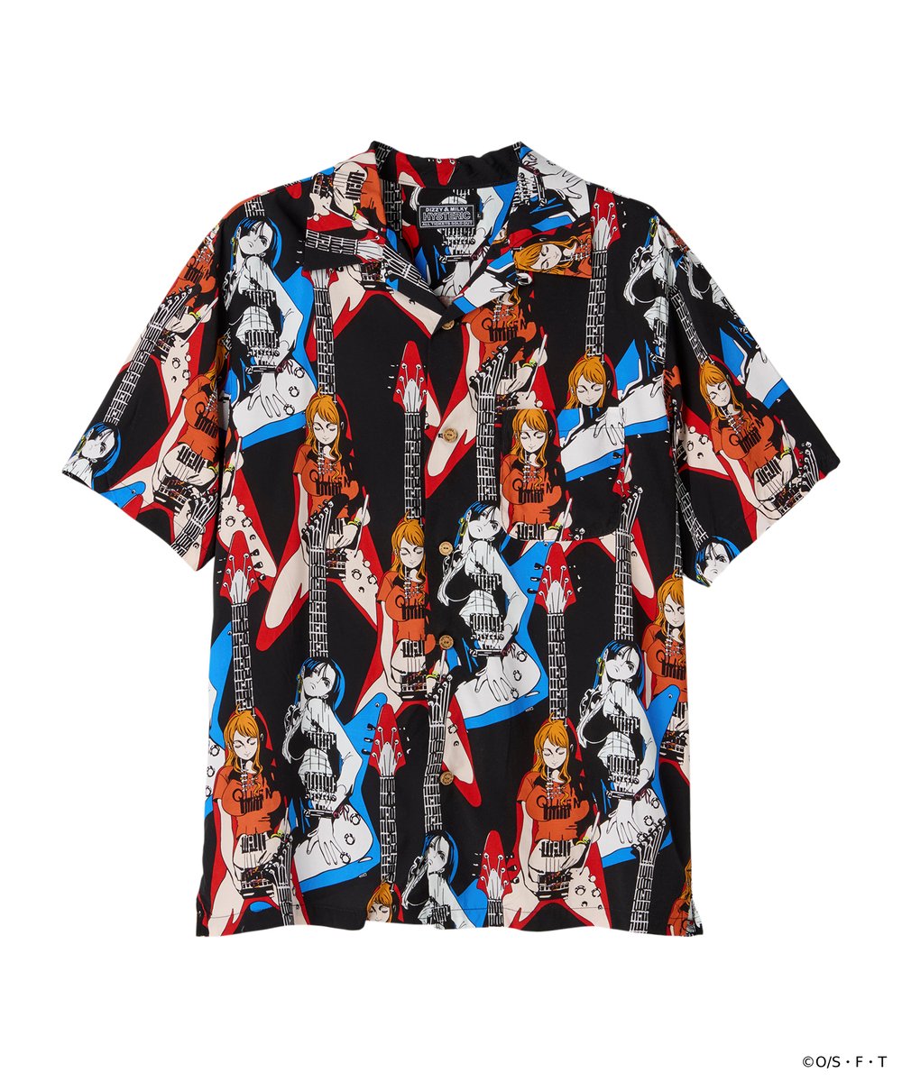 最安値　HYSTERIC GLAMOUR ONEPIECE コラボ　Tシャツ ONE PIECE×HYSTERIC GLAMOUR/NAMI FLYING V Tシャツ|HYSTERIC GLAMOUR
