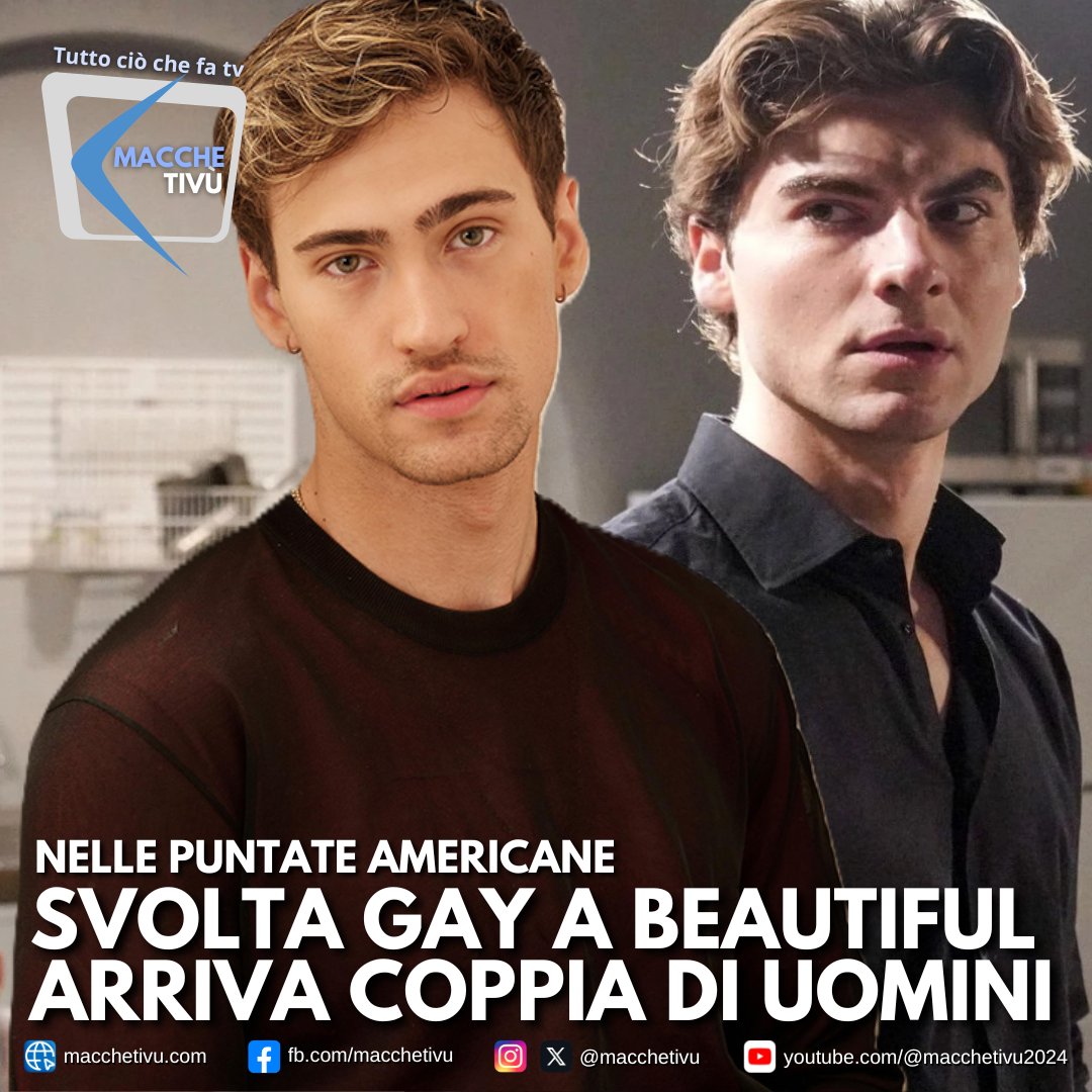 🌈 Dopo 38 anni a Beautiful arriva la prima coppia gay nella soap più seguita al mondo.
Il debutto è atteso il 16 settembre 2025 su CBS con l’ingresso del giovane attore Harrison Cone, legato sentimentalmente a Remy Pryce (Christian Weissmann).
#Beautiful #SoapOpera #LGBTQ
