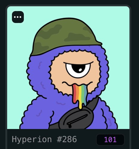 LowBuzzID's tweet image. Hyperion Collections 🔥 

Lets explore helmet Style @hyperionsNFT on @drip__trade 💦

No 70 Hyperion with samurai helmet
No 32 Hyperion with viking helmet
No 101 Hyperion with army helmet
No 19 Hyperion with pirate scarft

Enjoy Hyperliquid NFT season 😎

#NFTSeasonBack…