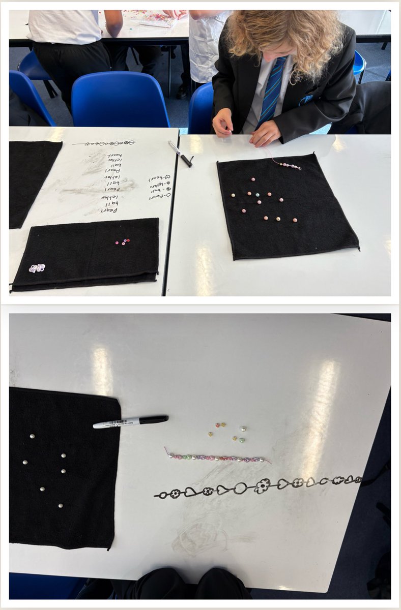 8A4’s ratio jewellery is complete!

Students created summary cards explaining how their ratios related to the jewellery and simplified their ratios too. 

Check out our pictures of the creative process and finished products below:

<a href="/derbyhighbury/">The Derby High, Bury</a> <a href="/ManMetUni/">Manchester Metropolitan Uni</a> #handsonmaths