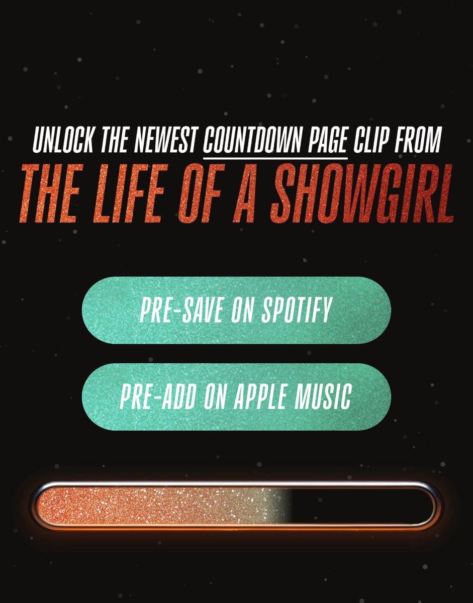 العد تنازلي تحرك بعد ما توقف امس  ، احتمال ينتهي مابين العصر  لين 11 بليل إذا ما توقف مرة ثانية 

فريق تايلور يوم حذفوا الستوري و كنسلوا الخطة قاصدين لأنهم يدرسون كل شي يسونه 

احتمال قاعدين يلمحون عن اغنية cancelled