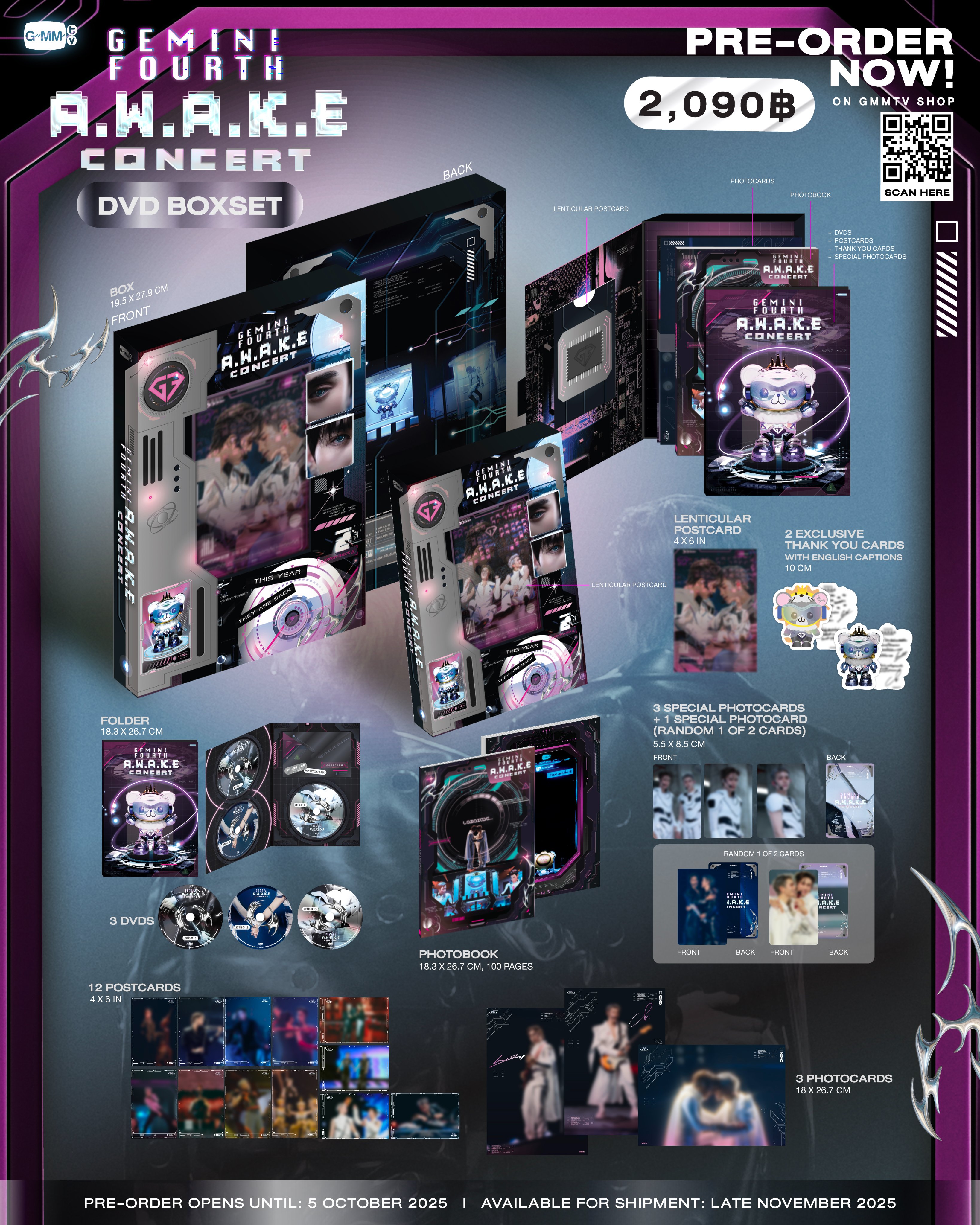 GMMTV 　ジェミナイフォース　MYTURN　CONCERT　DVDBOX GEMINI FOURTH MY TURN コンサート / DVD BOX セット - タイBL