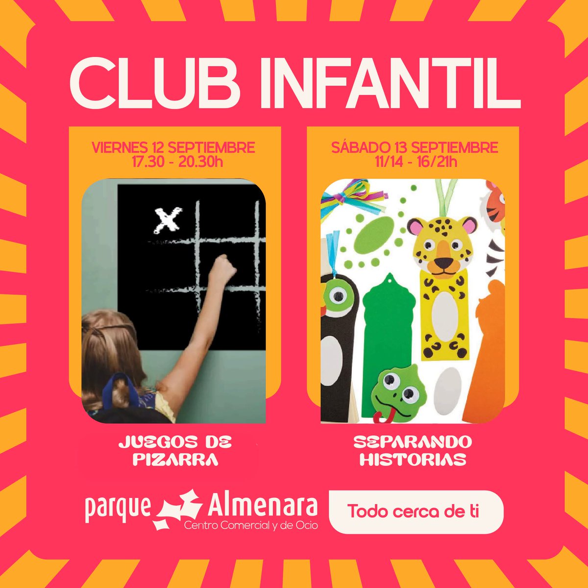 👨‍👩‍👧‍👦 En Parque Almenara todos tenéis vuestro espacio.
Mientras los peques juegan y aprenden en el Club Infantil, tú encuentras todo lo que necesitas en tus tiendas favoritas.

Porque hacer planes en familia nunca fue tan fácil. 🛒✨

#ParqueAlmenara #TodoCercaDeTi