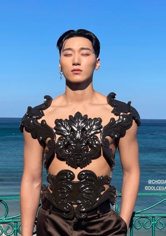 San of ATEEZ for Dolce Gabbana, 2024.
