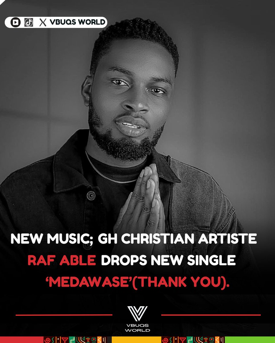 Feeling so Thankful listening to Christian Artiste <a href="/raf_able/">Raf Able</a> new song "Medawase" (Thank You). It’s definitely a must-listen.
.
.
Stream here; distrokid.com/hyperfollow/ra…

#Medawase #GospelMusic