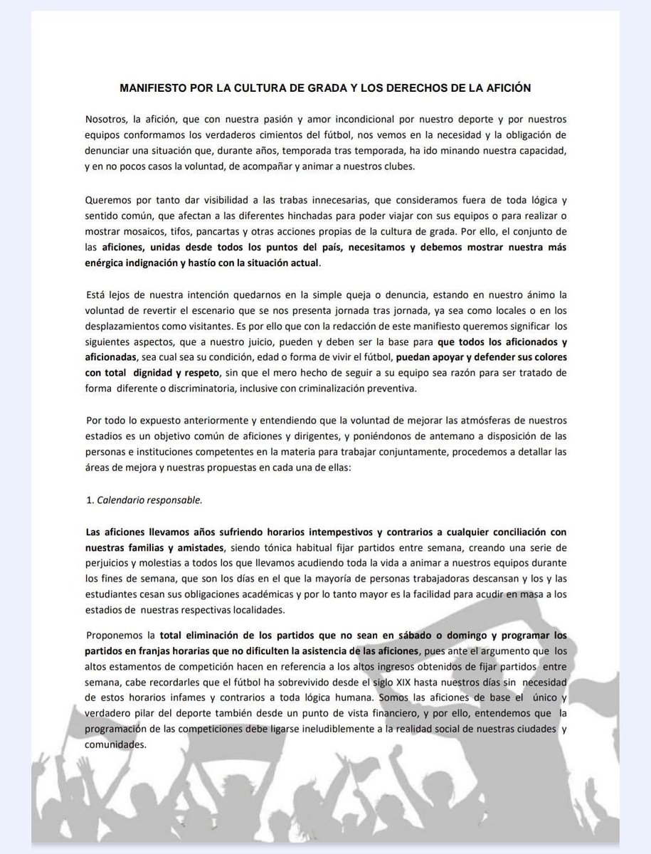 LaOnlyRmucf's tweet photo. ❗Una nueva temporada está en marcha. NADA HA CAMBIADO.

🔄Seguimos reclamando #derechosParaLaAfición y un #fútbolParaTodos.

🔗Lee nuestro manifiesto: https://t.co/DKBrrNnBoW…

@realmurciacfsad @adriminano 👇🏻👇🏻 https://t.co/swgogTOXRQ