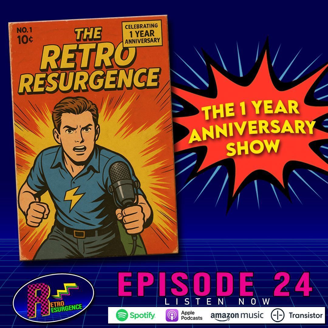 RetroResurgence's tweet image. 1 year ago, Ken &amp;amp; Chad embarked on their #podcast journey. They&apos;ve reminisced about the good ole days that has now brought them to their #1Year #Anniversary of the show&apos;s launch. Take a listen &amp;amp; celebrate with them as they reflect on the past year!

share.transistor.fm/s/b7a9d25f