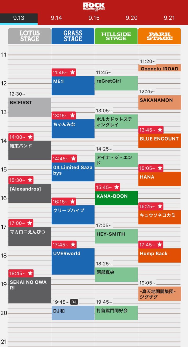 で、明日のロッキン決めきれてないけどどう回るかね
休憩時間無さすぎる