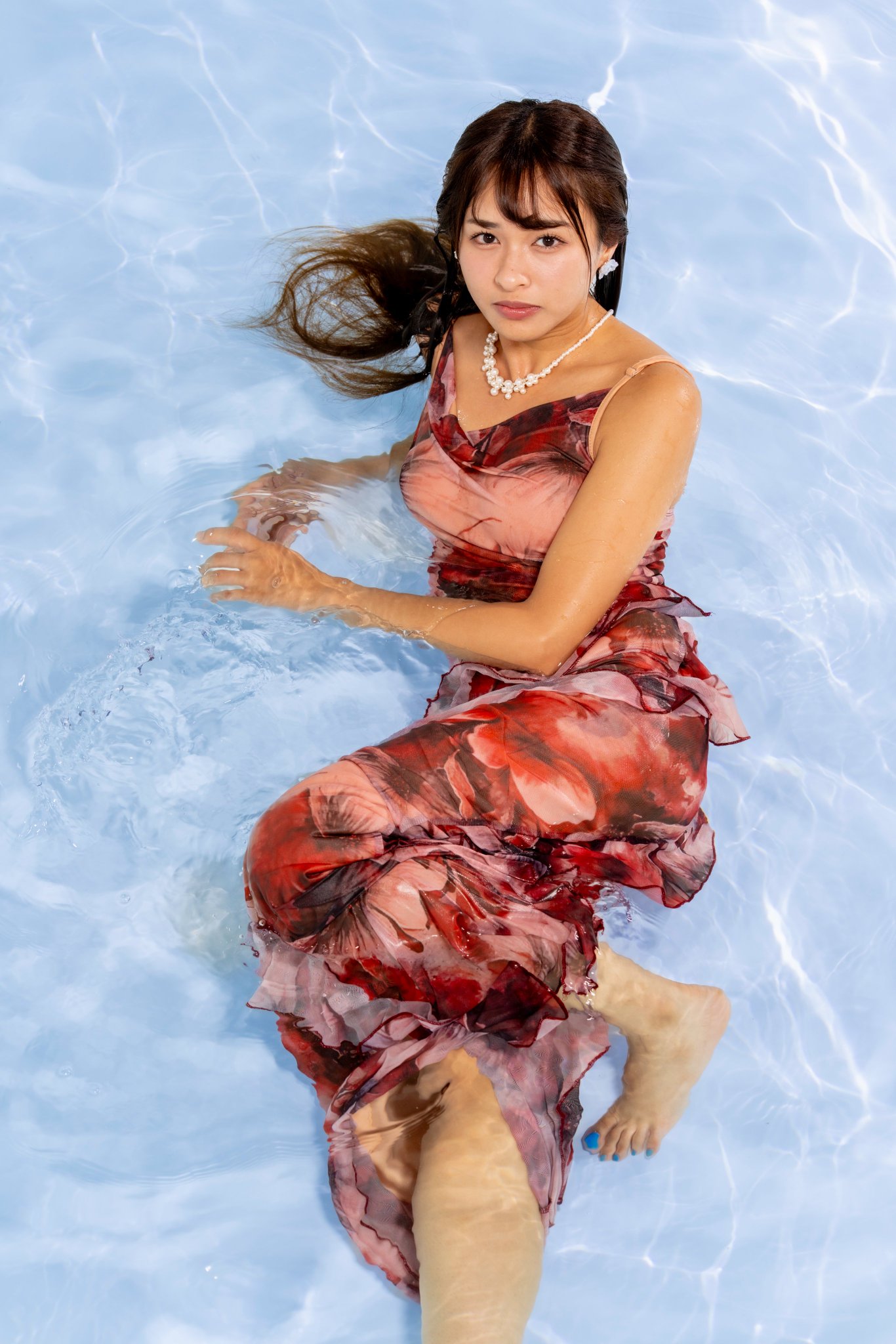 まさみ サイン入り 赤ビキニ ポートレート SHEIN レッド 赤ビキニ 三角ビキニ 赤 ソング リゾートビキニ