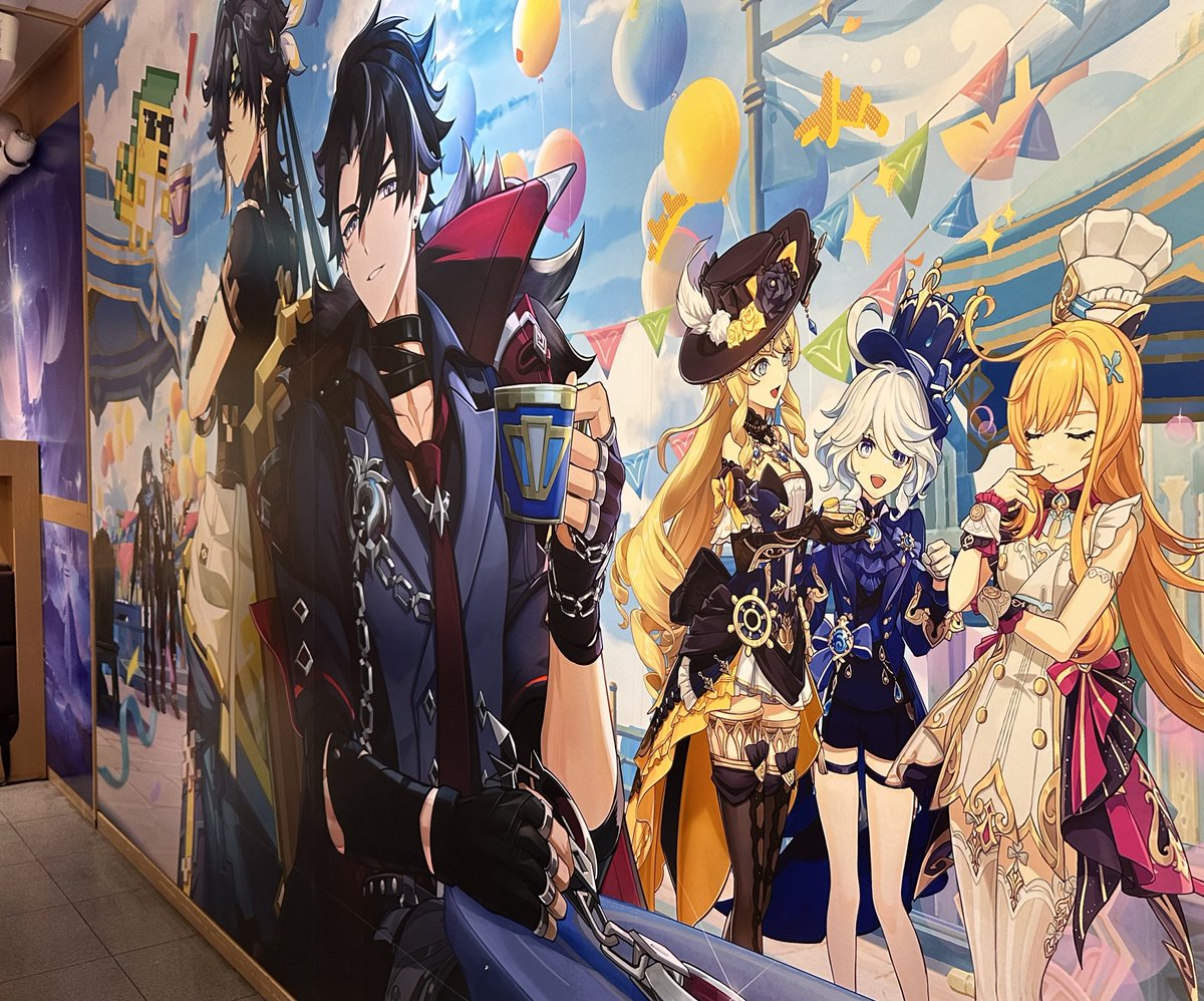 スシローきた！
店内装飾にフリーナいた！