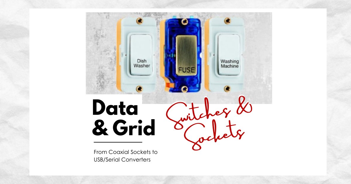 Premium High Quality Data &amp; Grid Switches &amp; Sockets - we've got you covered!

Great Prices &amp; fast delivery available
#expertelec #electrics #wires #switches #sockets #switches&amp;sockets #data #grid #data&amp;grid #coaxialsockets #usb #serialconverters #fuses