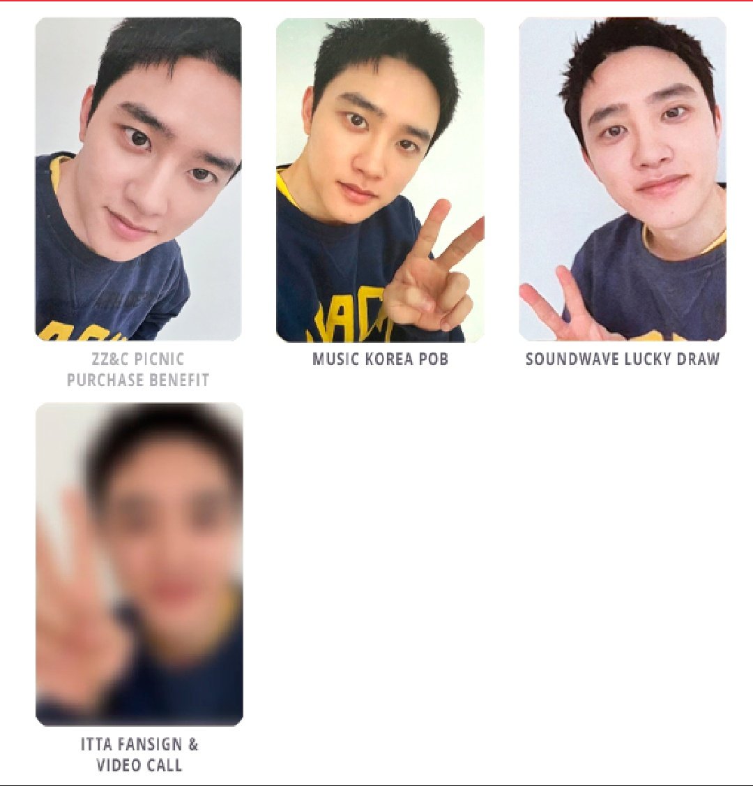 EXO's photocard lists | ot9 on X: 
