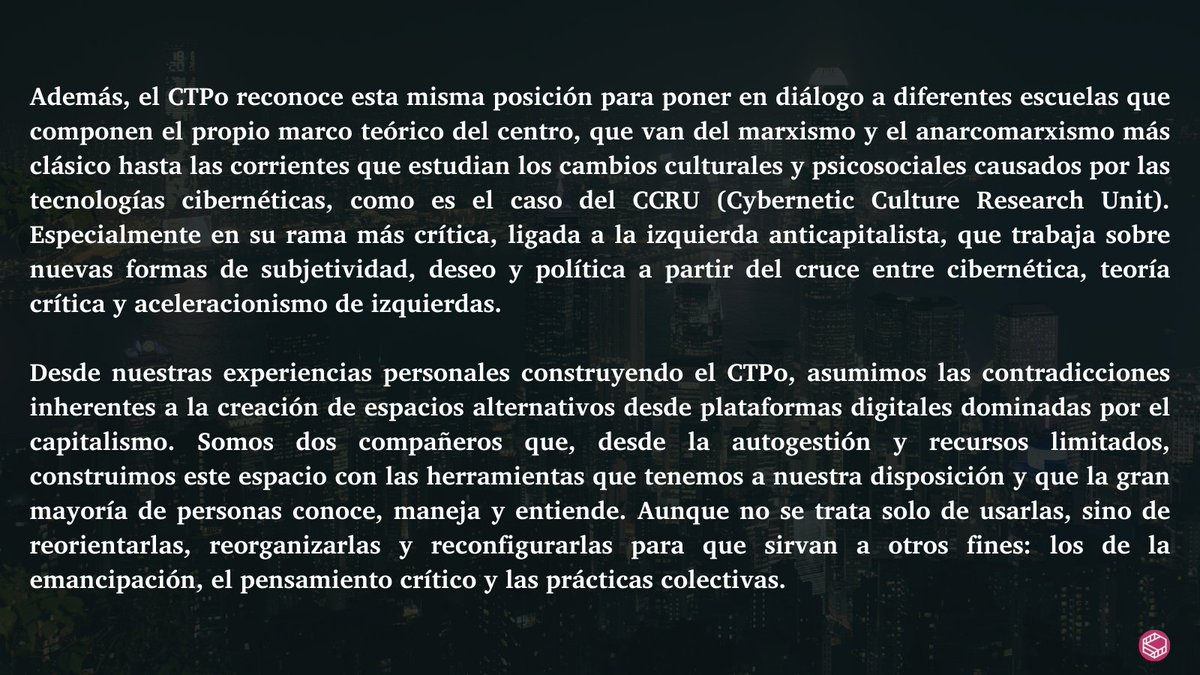 Centro de Teoría Postcapitalista (CTPo) tweet media