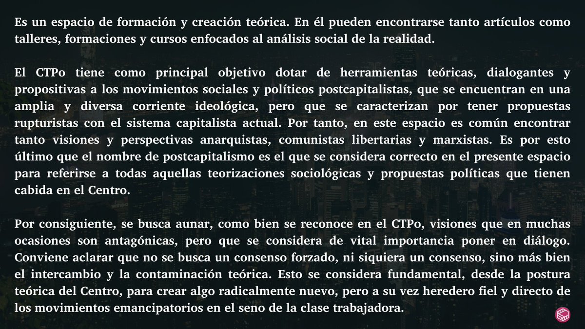 Centro de Teoría Postcapitalista (CTPo) tweet media
