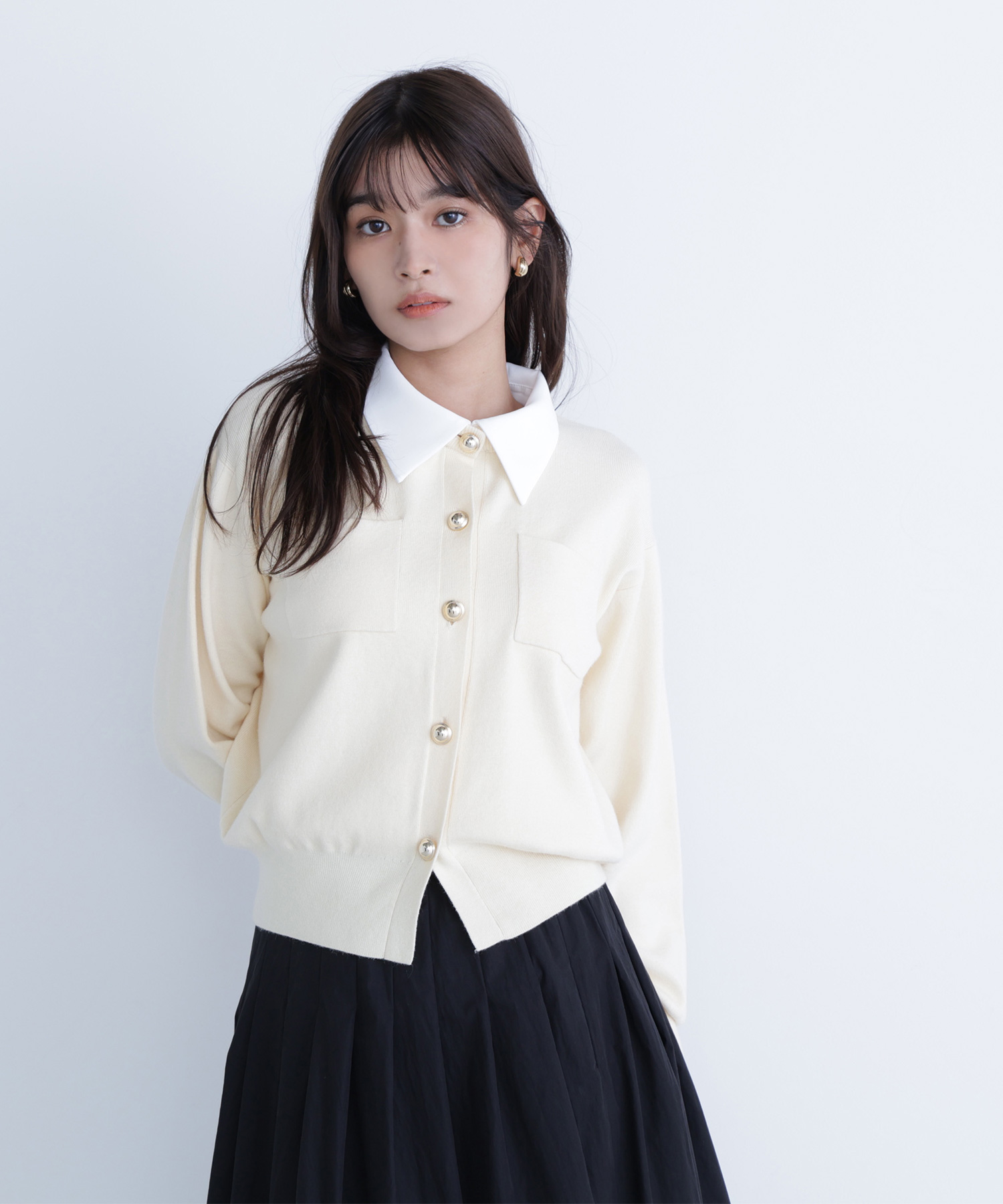 近年✨美品✨IENA 23SS ツイードニットジャケット キャメル ゴールド釦 近年✨美品✨IENA 23SS ツイードニットジャケット キャメル