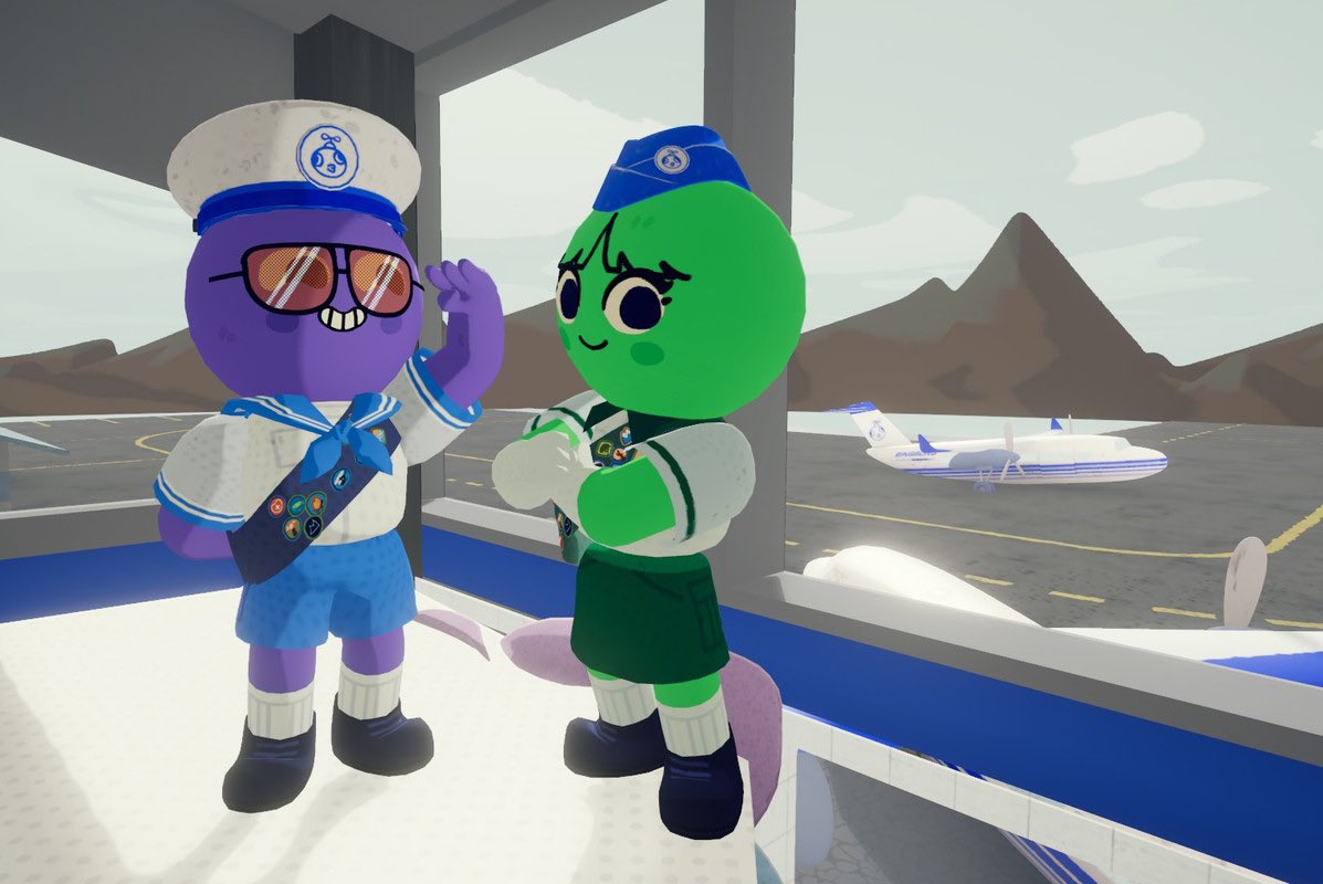 yanadodo_3d's tweet photo. Update is out! Added pilot and flight attendant hats of Bing Bong Airlines! 🫡 #peakgame #PEAK https://t.co/O7bWsv65Zb