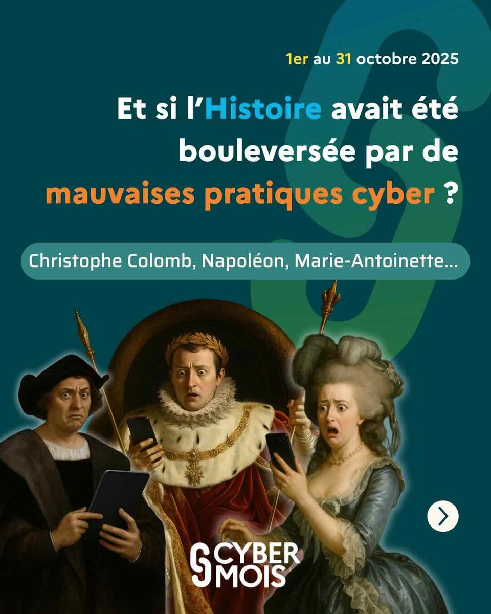 #Cybermois | Rendez-vous le 1er octobre pour découvrir une « Histoire de Cyber » 🖼

Inscrivez-vous dès maintenant pour recevoir les visuels de la campagne et sensibiliser vos élèves aux bonnes pratiques à adopter en matière de cybersécurité 🛡

➡ eduscol.education.fr/3679/education…
